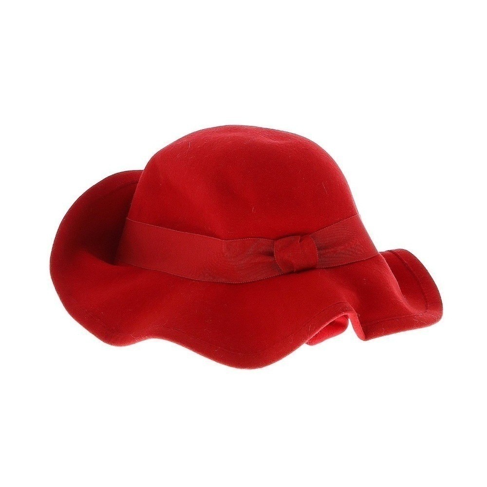 Street Smart by Betmar Red Wool Hat with Ribbon Band –‎ Cleaned & Ready to Wear